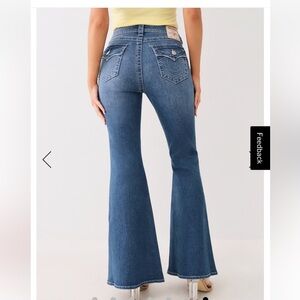 High Rise True Religion Flare Jeans